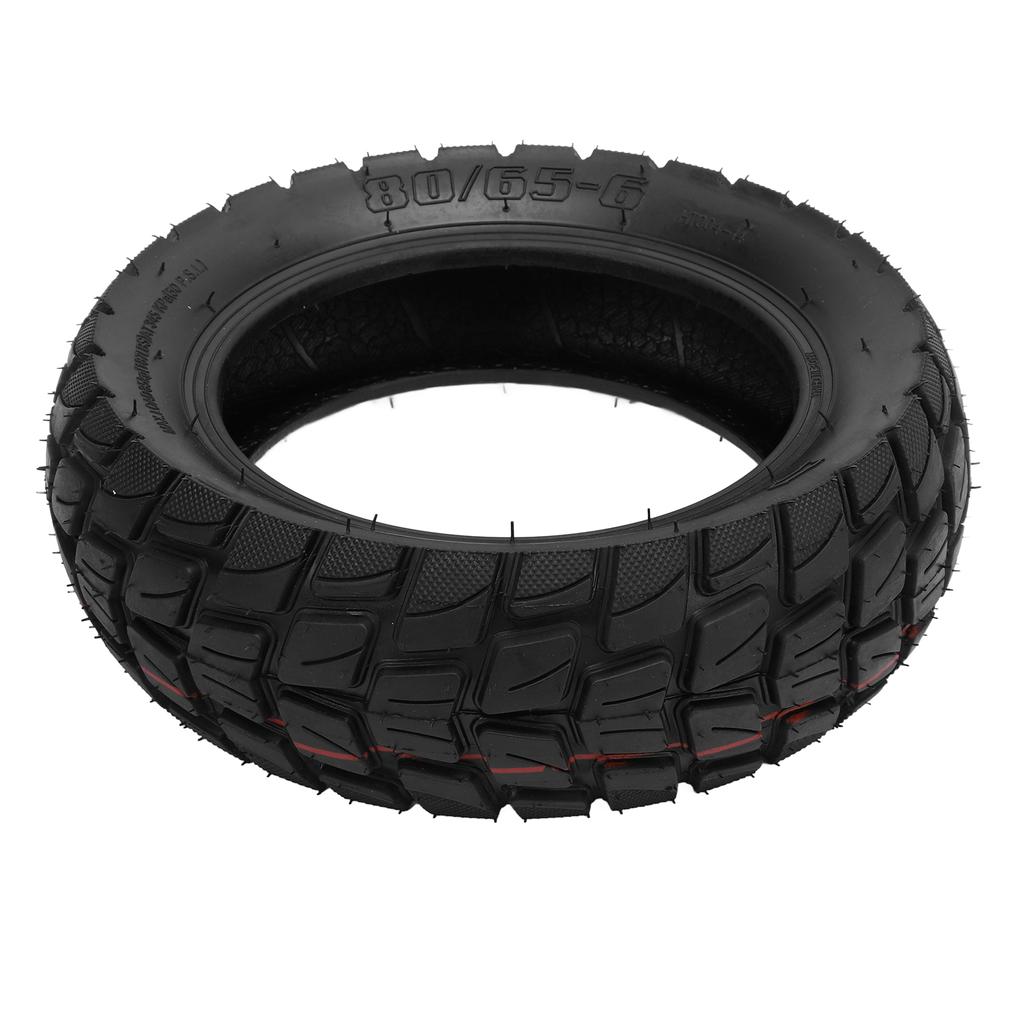 80 65‑6 Electric Scooter Outer Tire Thickened Rubber Anti Skid Shock Absorbing Scooter Off Road Vacuum Outer Tire for