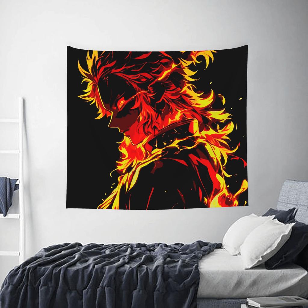 Demon Slayer Cutecore Tapestry shounen manga Wall Hanging Blanket Tapestry Home Decor Items Wall Decorations