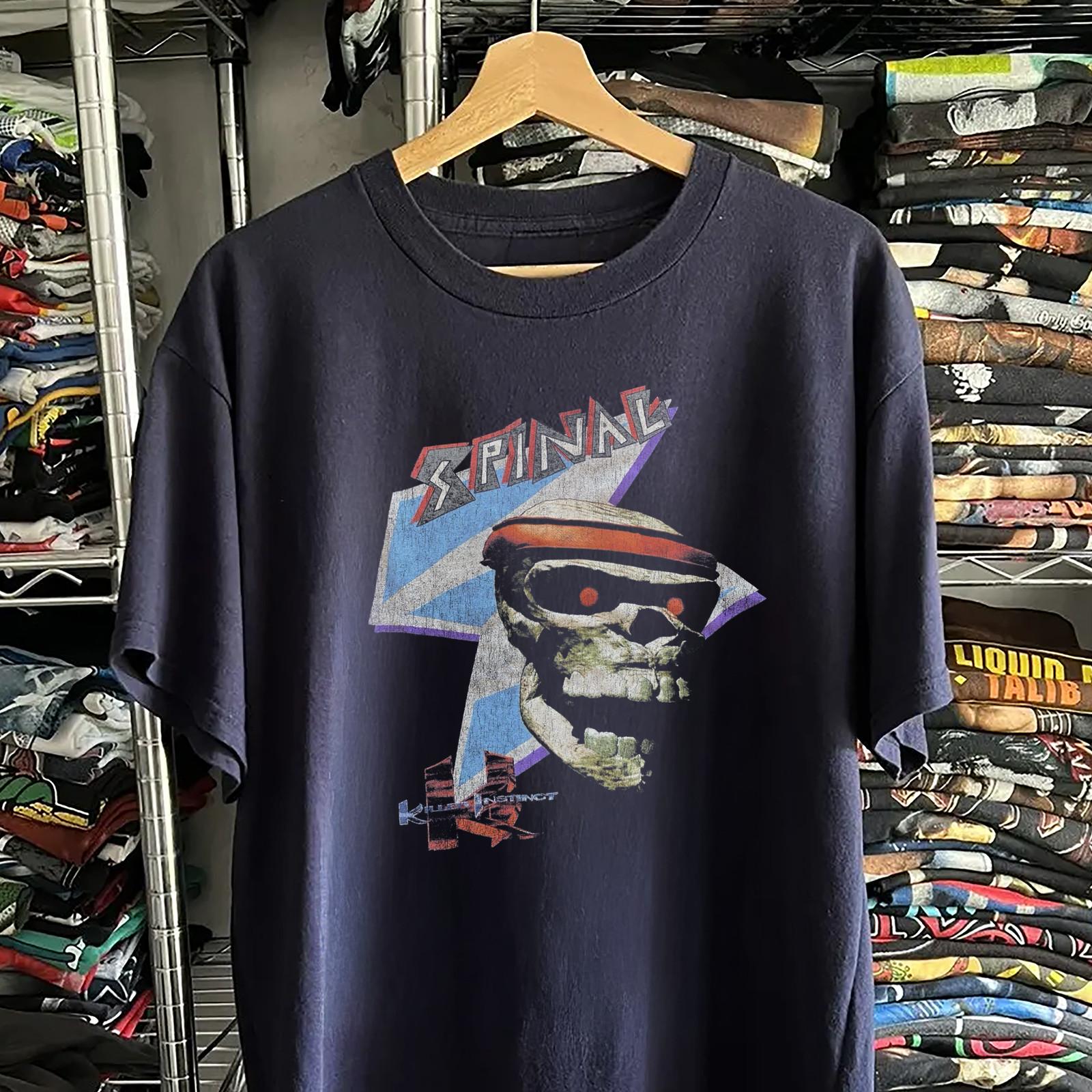 90s Killer Instinct Spinal Promo T-Shirt Navy XXL 3XL
