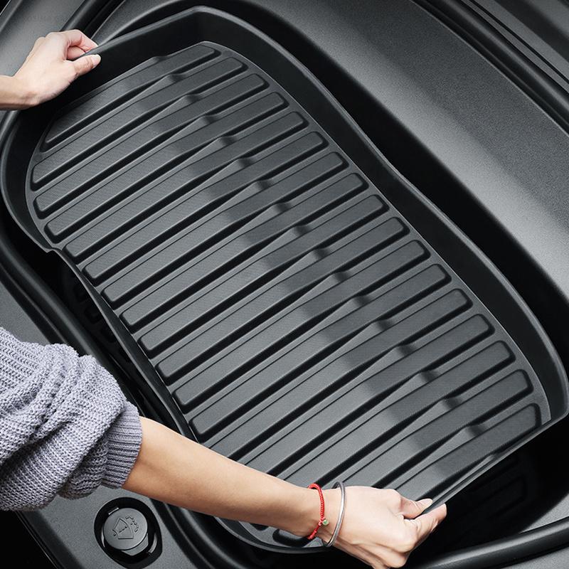 Protective Cover TPE Trunk Anti-slip Pad Car Front Rear Trunk Mats for Tesla Model YL/Y Juniper Model 3 Highland Car Accessories