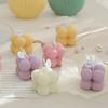 Pequena vela perfumada Mini cubo bolha em forma de velas de cera aromaterapia