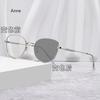 Anti Blue Light Sensitive Color Changing Glasses Large Frame Ultra Light Flat Lens Myopia Sunglasses Photochromic Eyewear To-4.0