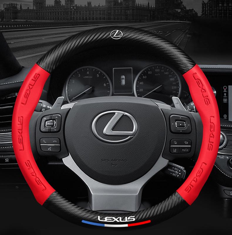 

3D Car Racing Steering Wheel Cover Anti Slip Protection Casing For Lexus LS LC IS350 ES300 GS350 CT200h GX460 LX570 RX500h NX300