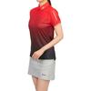 J.LINDEBERG Tour Tech Print Polo Gradient Logo Short Sleeve Polo Women Tops Red GWJT08086-G136