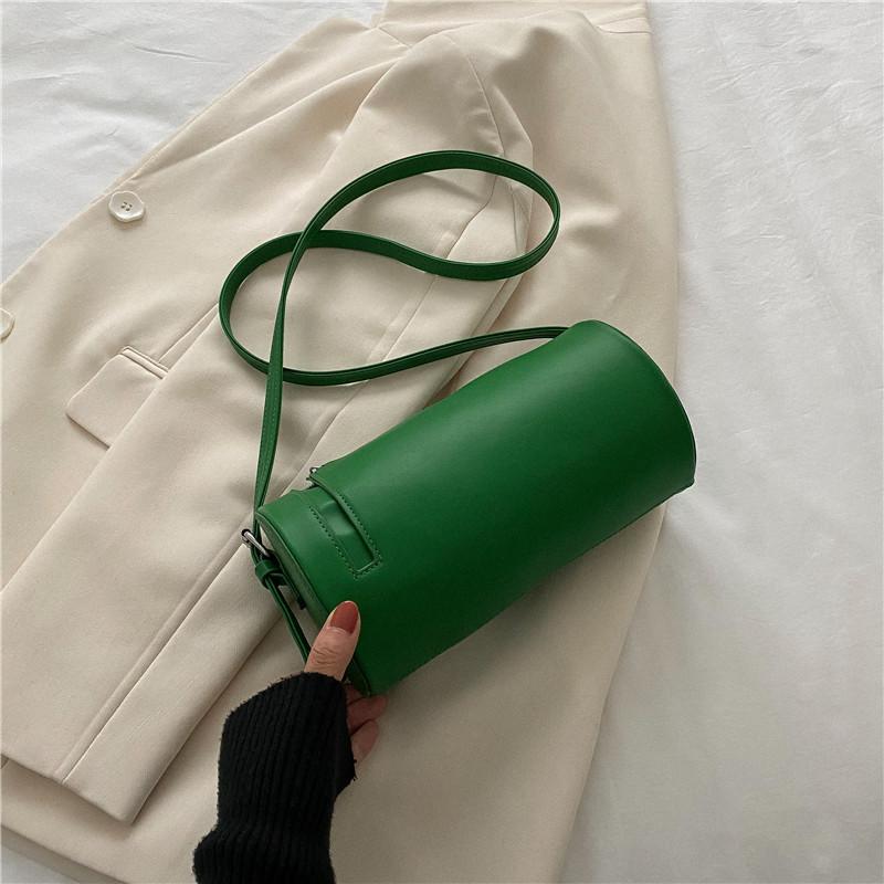 Underarm Bag Women's  New Fashion Retro Cylindrical Handbags High Quality Female Texture PU Crossbody Bags Trend