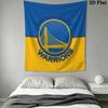 Golden State Warriors Wall Tapestry Aesthetic Wall Hanging Printed Fabric Blanket Decorative Tapestries for Bedroom Living Room Home Decor