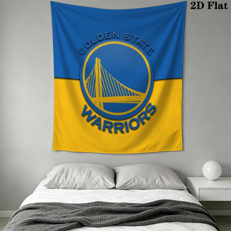 Golden State Warriors Wall Tapestry Aesthetic Wall Hanging Printed Fabric Blanket Decorative Tapestries for Bedroom Living Room Home Decor