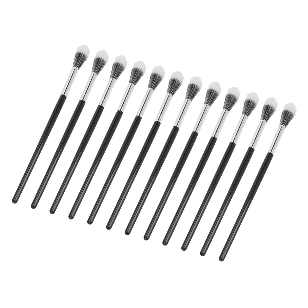 12Pcs Makeup Brush Set Soft Bristles Portable Small Stipple Brush Cosmetic Brush Set for Blush Foundation