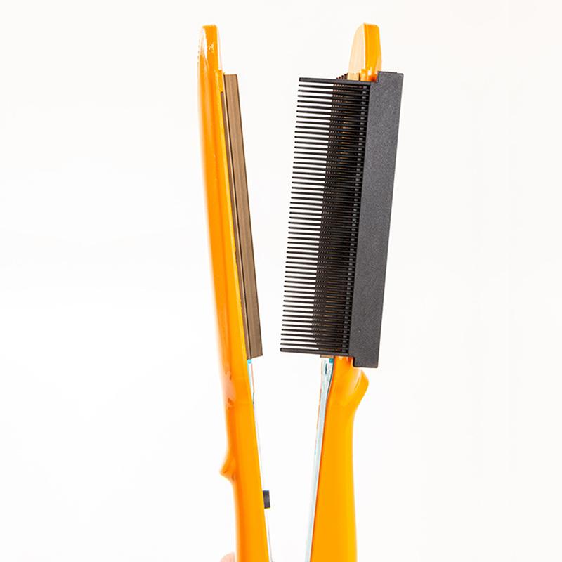 

1Pc Carbon Fiber Plastic Electric Splint Straight Hair Comb Home Styling Hair Straightener Professional Hairdressing Accessories