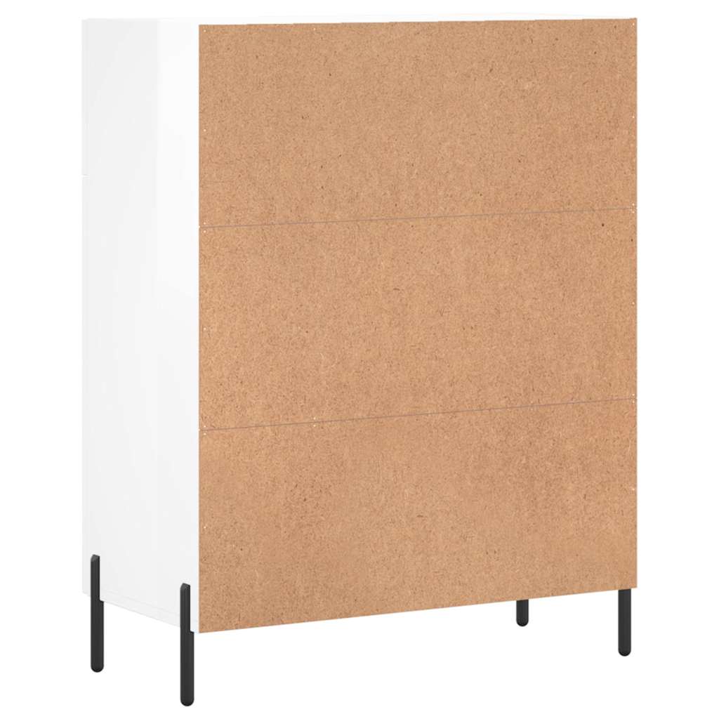 Sideboard Glossy White 69.5 X 34 X 90 Cm Particleboard