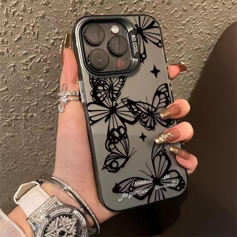 Sketch butterfly metal button for apple 16promax mobile phone case iphone14/12/11xsmax tide x