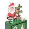 Christmas Wooden Calendar Gift Reusable Decoration Tabletop Ornament for