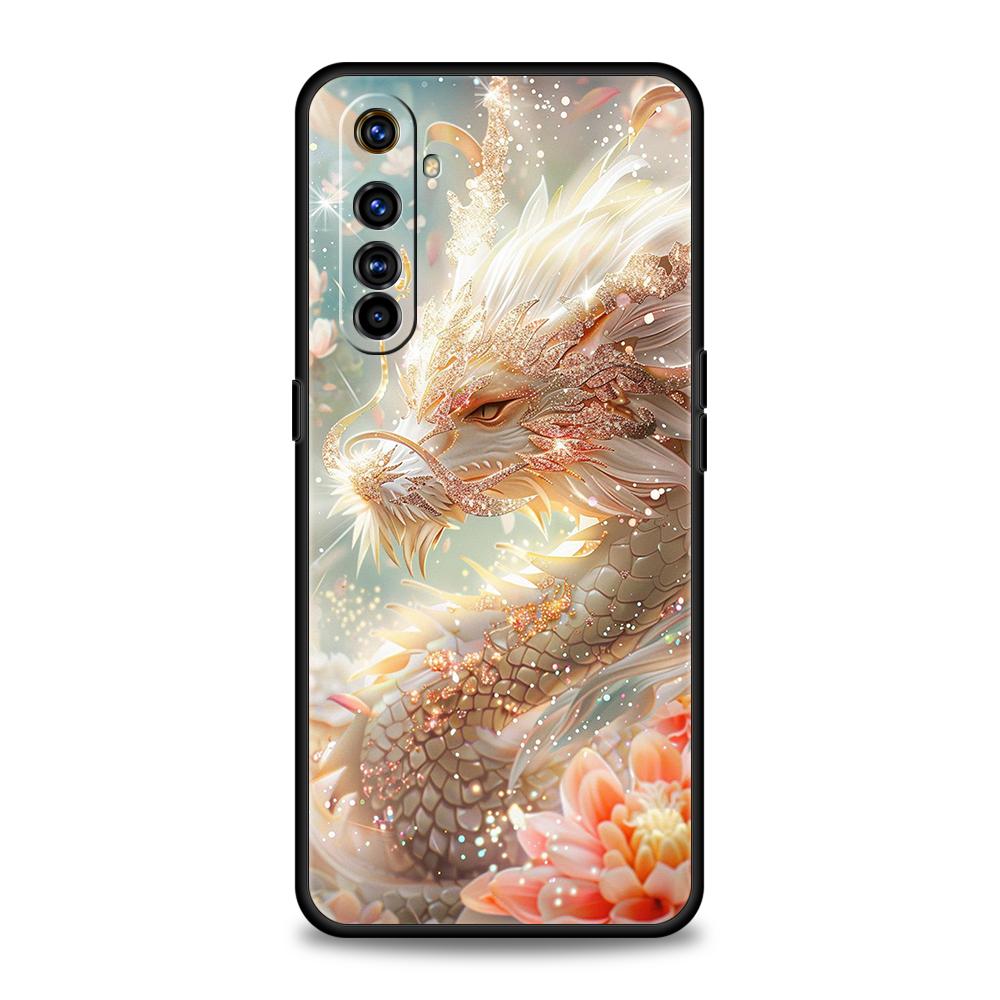 Illusory Color Chinese Dragon Soft TPU For Realme 12 11 10 9 Pro Plus GT2 GT3 GT5 7 8 Pro C21 C25 C35 Pro Shockproof Phone Case