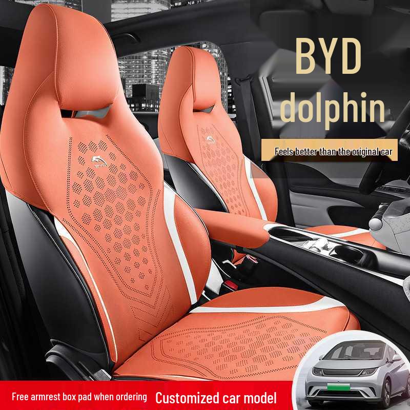 Fashion Edition 2025 Dolphin Car Seat Cushion, 420km Model, Suede Saddle Pad Half-Cover.