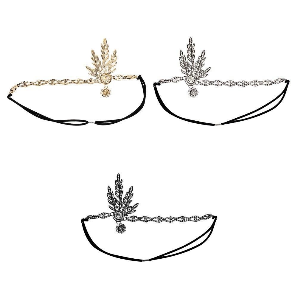 Party Diamond Headdress Vintage Pearl Headband Bridal Headpiece Dress Accessories Gatsby Flapper