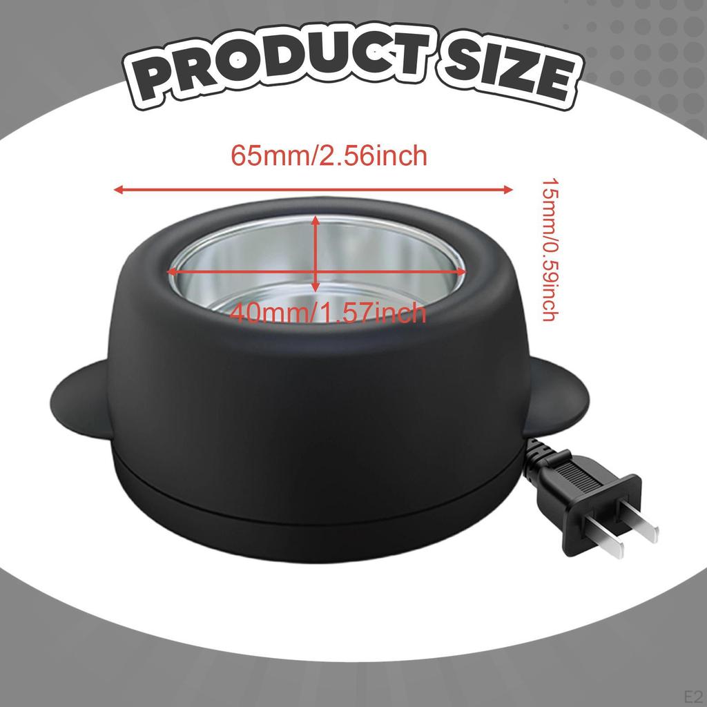 Pojemnik na klej do rękodzieła Kompaktowy 10 ml 180°C Patyczki Mini patelnia Kwiatowe projekty Włosy