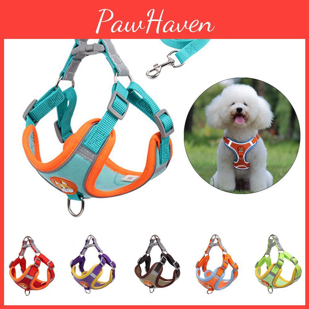 Dog With 15m Harness Traction Leash Set No Pull Dog Vest Strap Adjustable Reflective Breathable Harness For Dogs Puppy And Cats