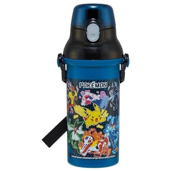 Skater water bottle children direct drinking 480ml plastic one-touch dishwasher safe made Japan Pokémon 25 boys PSB5SANAG-A