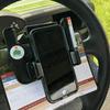 Grenzüberschreitender stoßfester Handyhalter für Golfcart-Lenkräder
