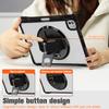 For iPad Pro 11 (2024) Case Hand Strap Kickstand PC+TPU+Acrylic Clear Tablet Cover