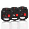 3 knappar Silikon Bilnyckel Fob Fodral Skydd Skinn För TOYOTA CAMRY RAV4 PRADO COROLLA AVENSIS LAND CRUISER YARIS För Lexus