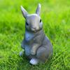 Cute Animal Garden Statues, Rabbit Squirrel Hedgehog Resin Figurines, Farmhouse Outdoor Decor for Yard, Garden Decoration