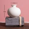 Ins Flower Ornaments Ceramic Small Flower Bottle White Vase Crafts Flower Arrangement Fragrance Bottle Room Decoration Ceramics