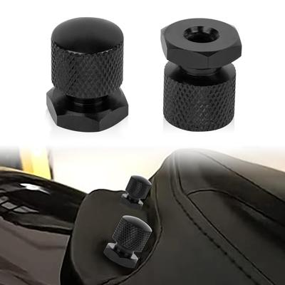 PSLER® Solo Seat Mount Nuts Motorcycle Solo Seat Nuts Seat Bolts Touring Softail Street Glide Road Glide Road King Black