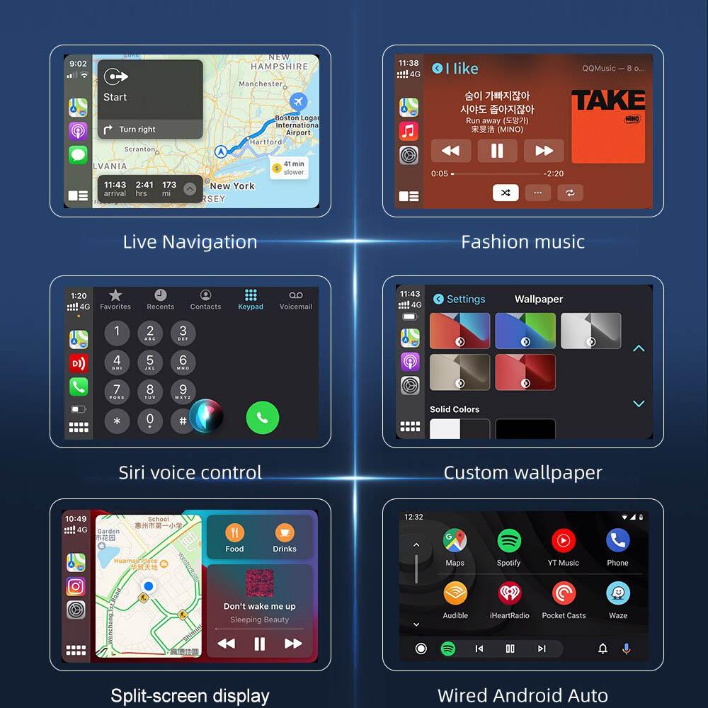 2in1 Mini Car AI Box Wireless CarPlay Dongle Wireless Android Auto Box For Car Radio with Wired CarPlay Plug and Play Ai Box
