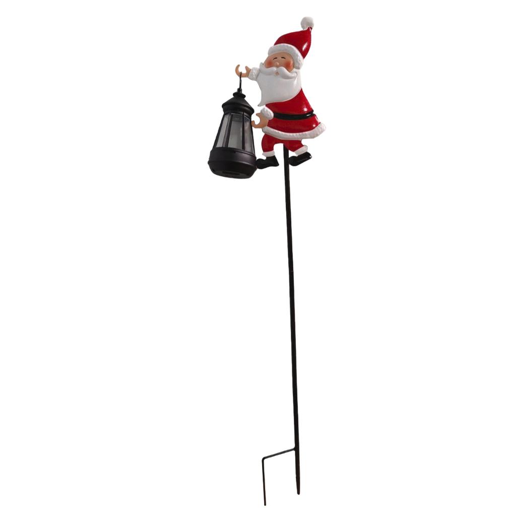 Santa  Light - Magical Christmas Watering Can With Solar LED Lights For Holiday Decor