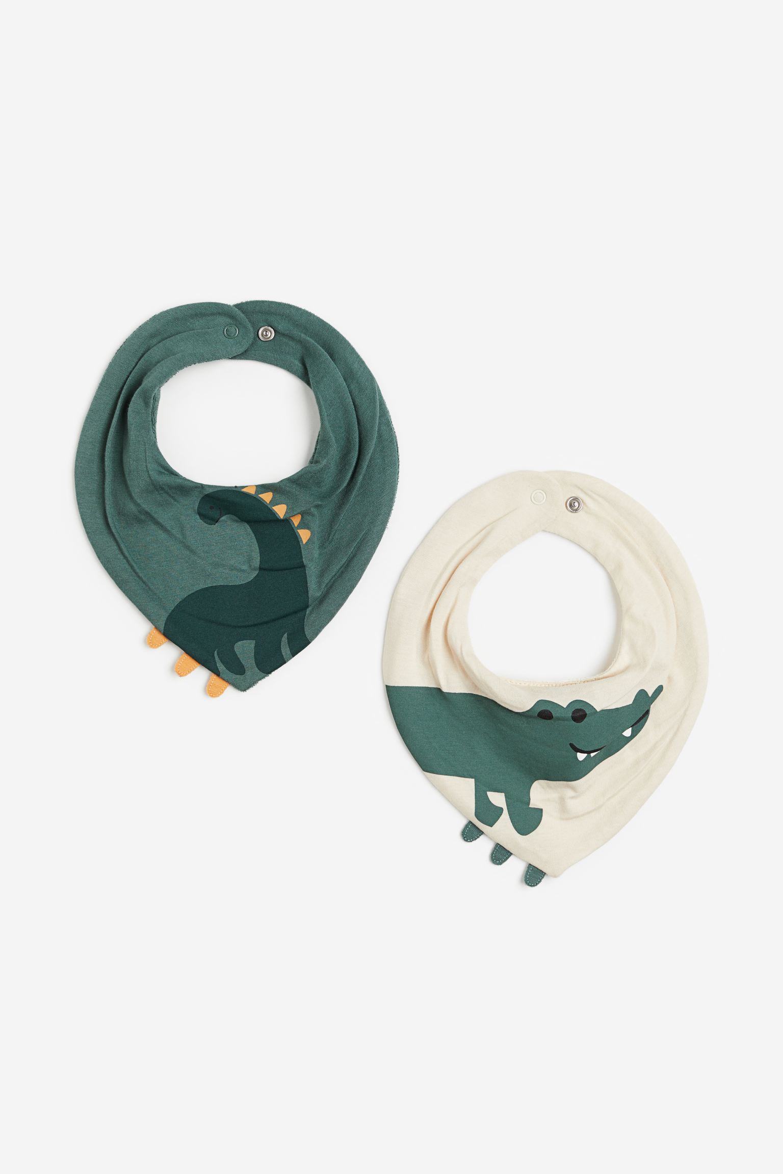 

2-pack terry-lined triangular scarves