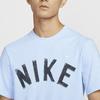Nike T Shirts Men's Light Blue Crew Neck Moderate Straight Fit FV9771-463