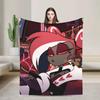 Super Warm Flannel Blanket for Kids and Adults Lucifer Morningstar Anime Themed Bedding Throw for Sofa Couch Chair or Bed Cover