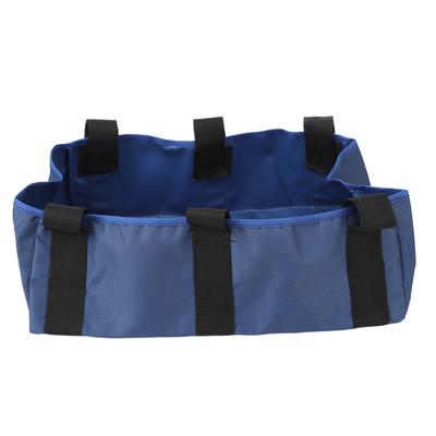 Rollator-Tasche, Aufbewahrungstasche mit Klettverschluss, tragbar, Nylon, unter dem Sitz, Rollstuhlkorb für Regenschirm, Blau