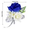 Simulation Flowers Wedding Wrist Corsages Flower Bride Bridesmaids Hand Flowers Women Blue Corsage Party Wedding Prom
