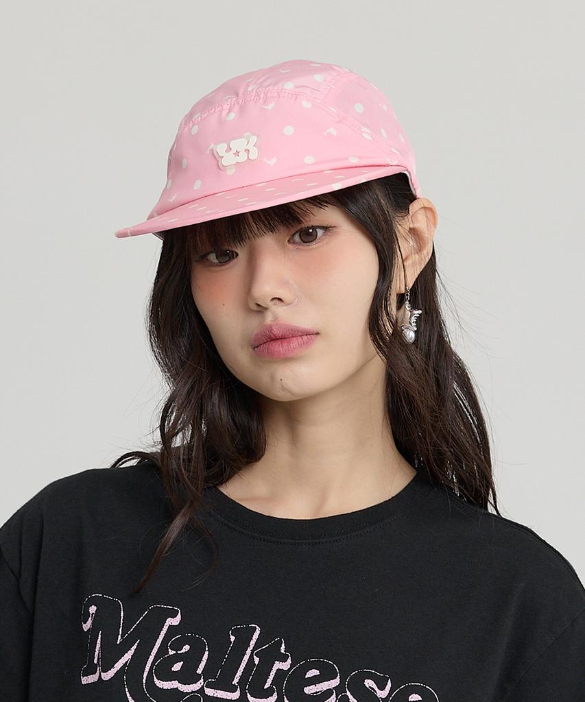WAIKEI Dolphin Dot Duck Cap Pink