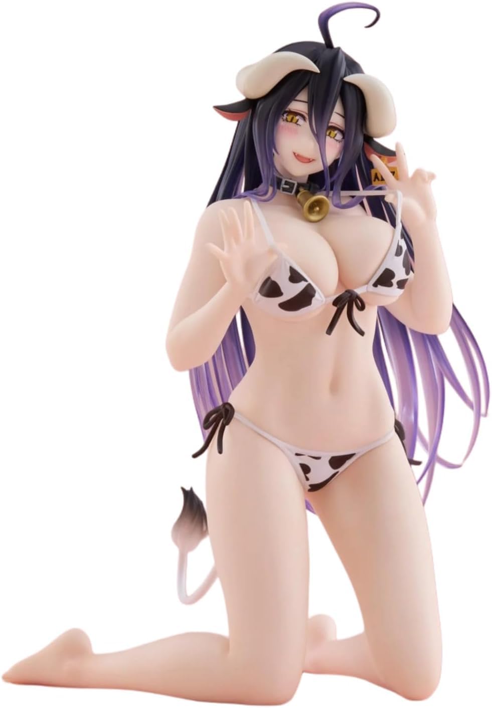 

Albedo Figure Cow Print Swimsuit Desktop Cute Overlord Official 13cm Ver. Approx.