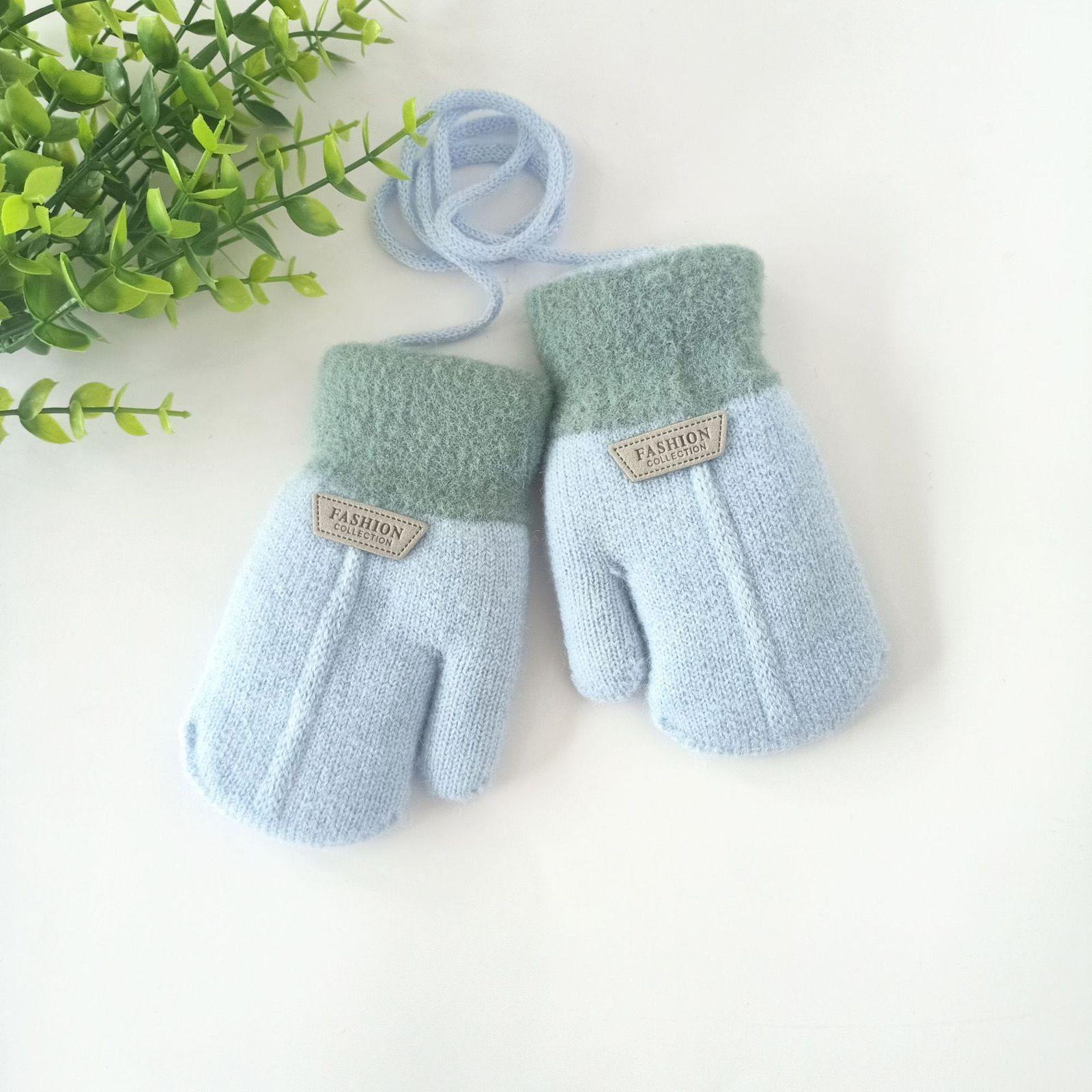 

Осень Зима Утепленные Теплые Детские Перчатки Вязаные Варежки Детские Варежки для Младенцев Малышей Мягкие Удобные Утепленные Зимние Перчатки M