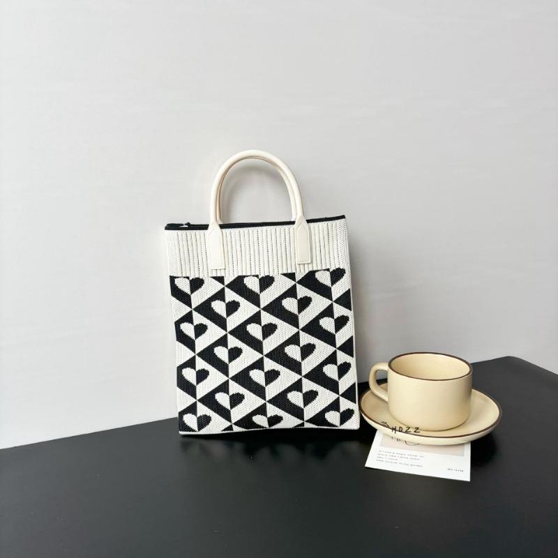 Premium Sense, Mobile Phone Bag Large Capacity Knitted Bag Niche Versatile Shoulder Messenger Bag Cartoon Fashion Handbag