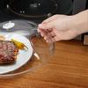 Microwave Splatter Cover for Food,Clear Microwave Splash Guard Cooker lid with Handle-10.5 inch diameter- clear