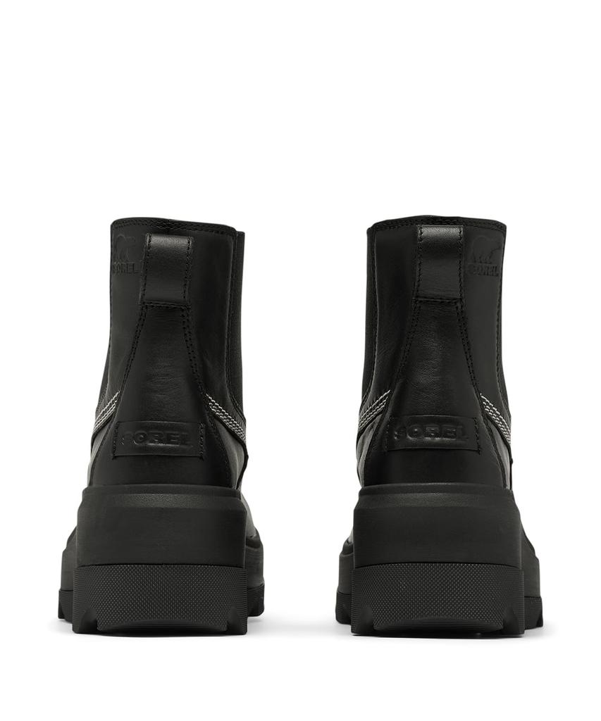 [Sorel] Joan Forward Chelsea Boots for Women, 24.5cm, Black, Bleached Ceramic