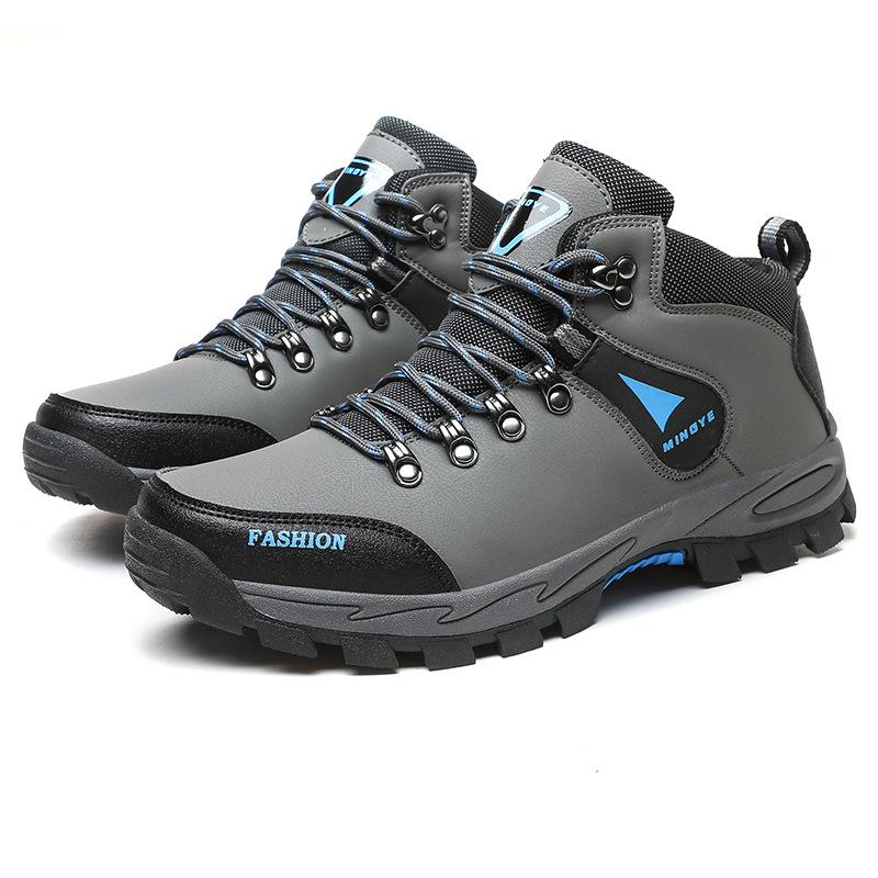 Men's outdoor hiking shoes Classic mid-top shoes Non-slip and wear-resistant waterproof hiking shoes