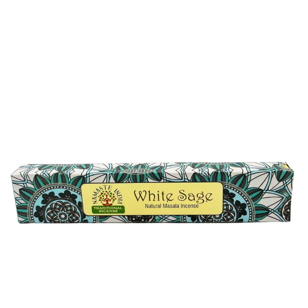 White Sage Incense Sticks Masala Namaste