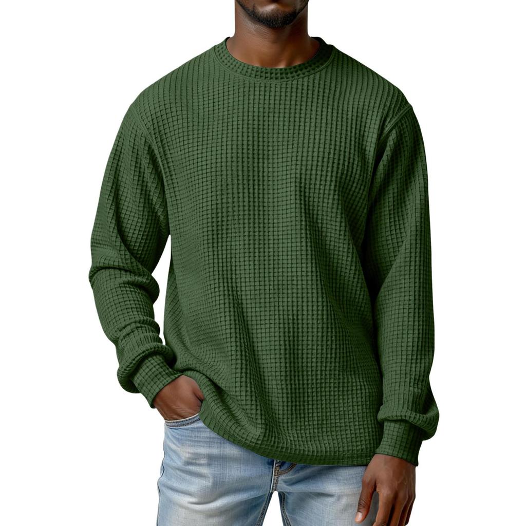 Men's Knit Casual Collar Pullover , Long Sleeve Daily Wear