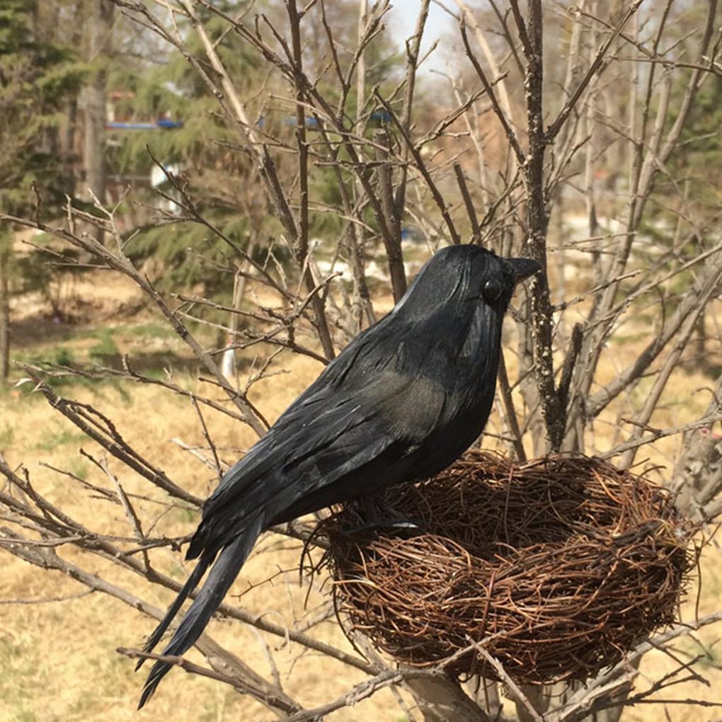 Halloween Lawn Vivid ed Bird Realistic Garden ulated Animal Wielkanocna dekoracyjna ozdoba