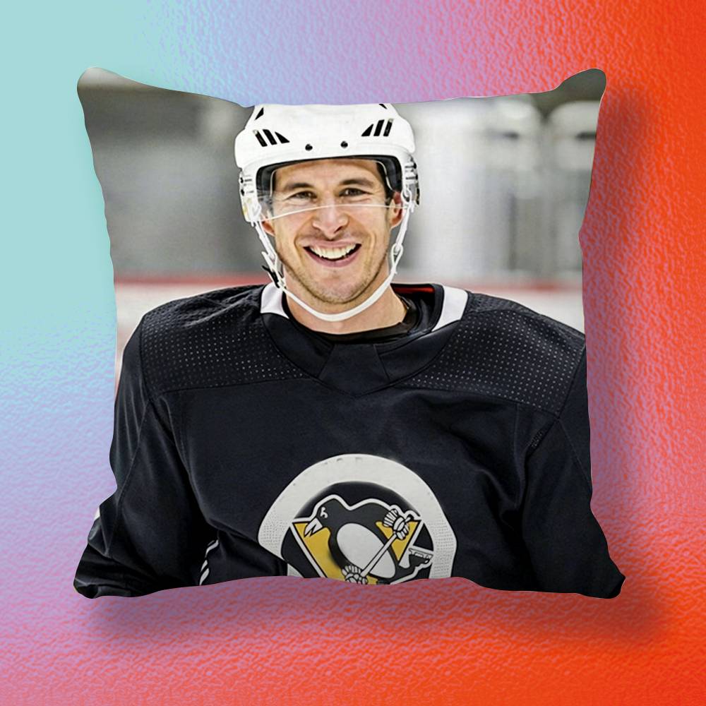 Hockey Player Sidney CCrosby Pillow cover Soft Microfiber Pillowcase Home Sofa Decor Surprise Decorative printed
