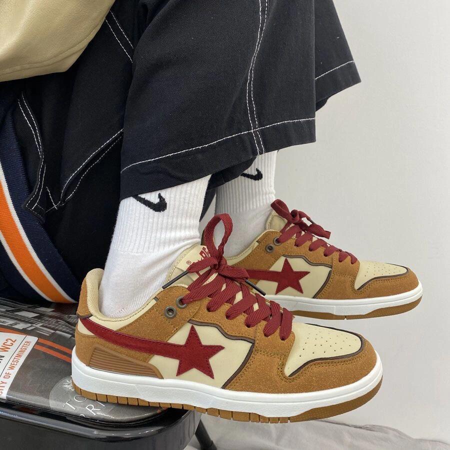 American high street board shoes women's 2025 autumn new 2025 direct sales contrasting color versatile sports retro trendy shoes