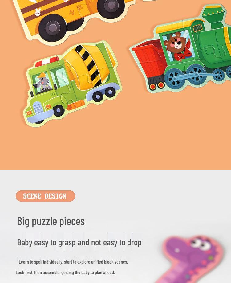 Large Handheld Jigsaw Puzzle Gift Set for Kindergarten - Class Prize or Souvenir Toy