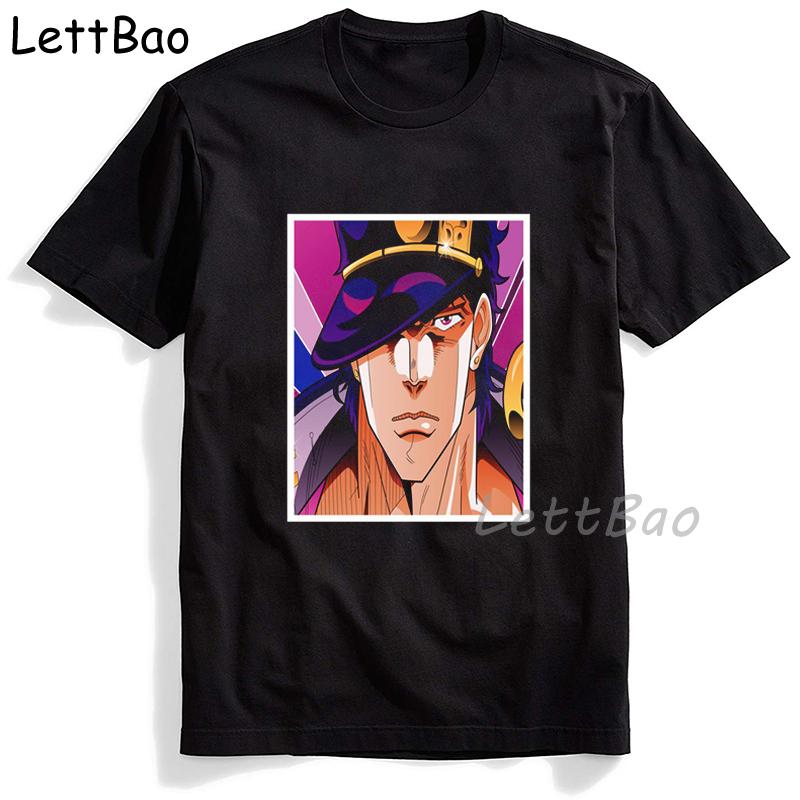 Jojos Bizarre Adventure Printed T Shirt Men Japanese Anime Male Tshirt Short Sleeve Funny