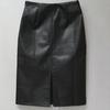 Womens Pencil Skirt  and Winter Leather Slim Bag Hip Skirt Leather Skirt